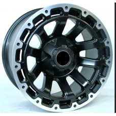 KM 744-05 17X9.0 6X114.3 ET+5 MAT BLACK LIP DIAMOND